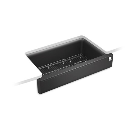 Kohler Cairn Undermount Single-Bowl Farmhouse Kitchen Sink With Short Apron 25784-CM7